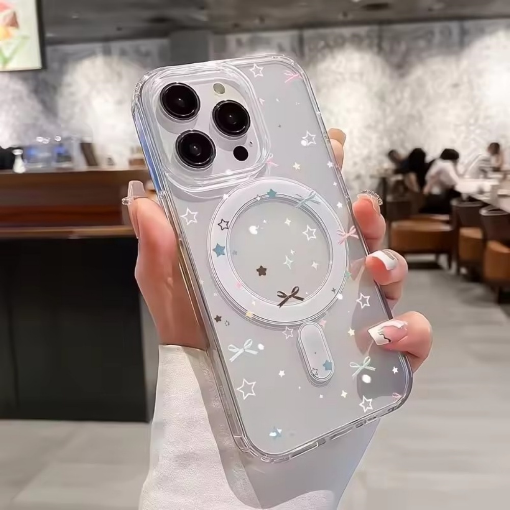 Clear Shockproof Bumper Case - Sternenbogen-Print Transparente Handyhülle für iPhone 18