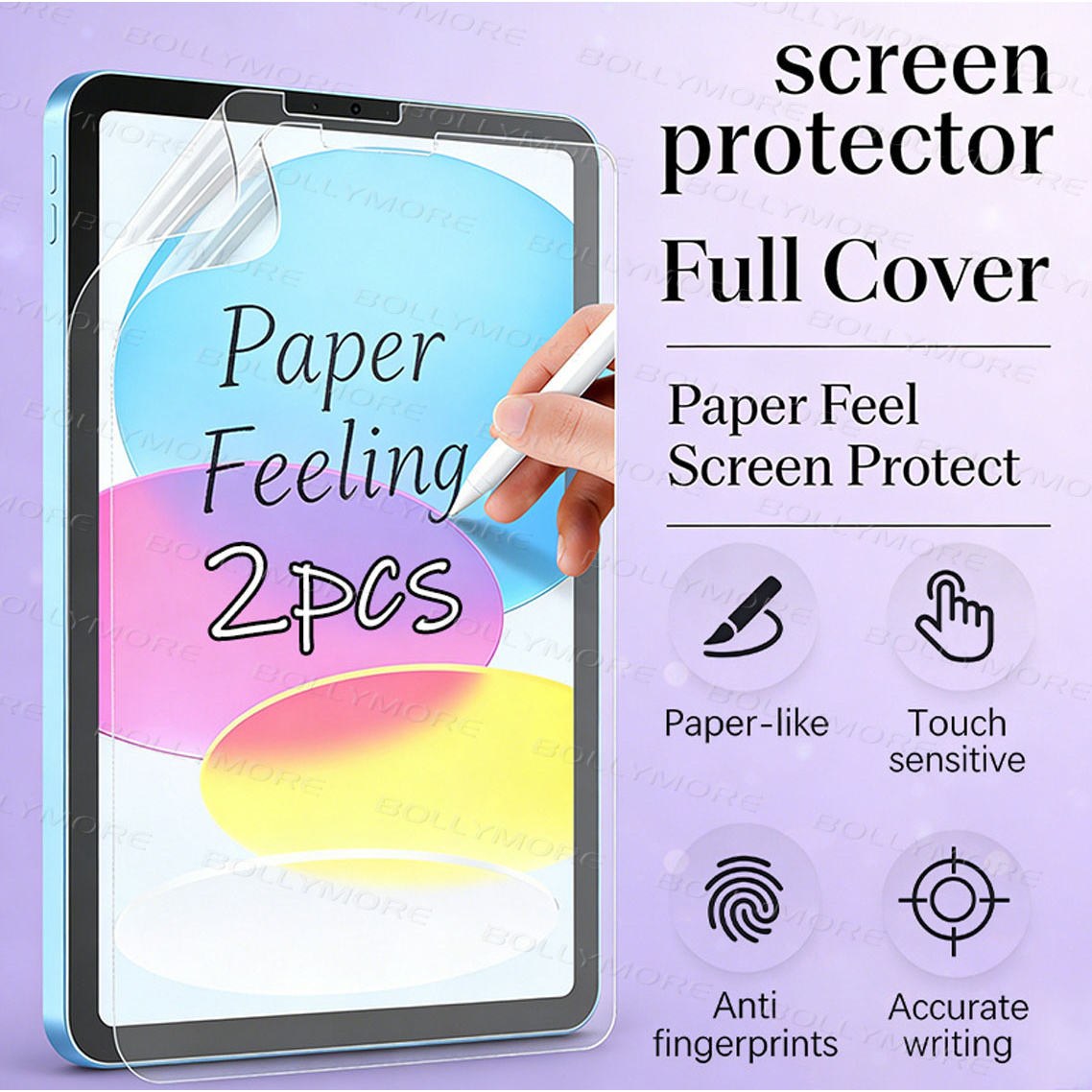 Matte Anti Glare Screen Protector - 2 Stück, flache Schutzfolie, geeignet für