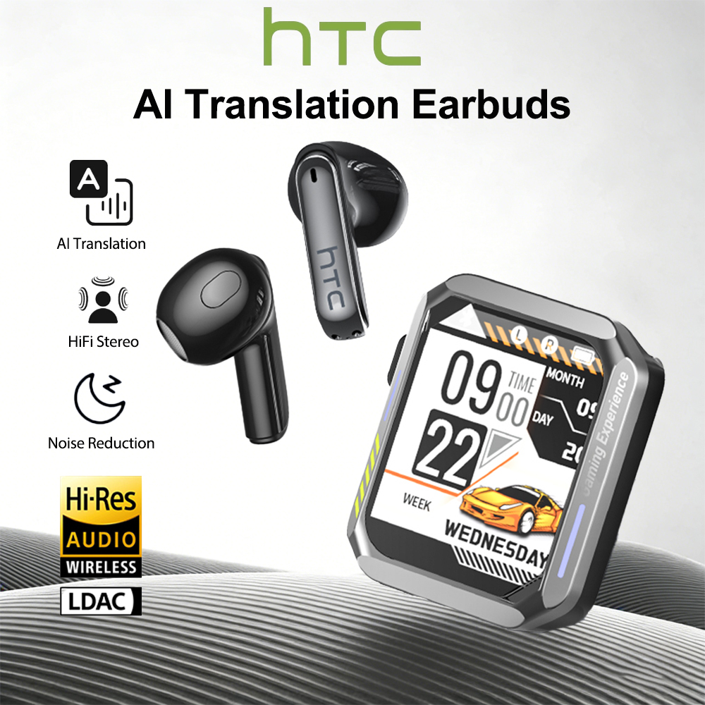 Earphones - HTC Gaming Bluetooth-Kopfhörer mit Mikrofon, Echtzeit-Übersetzungs-Ohrhörer,