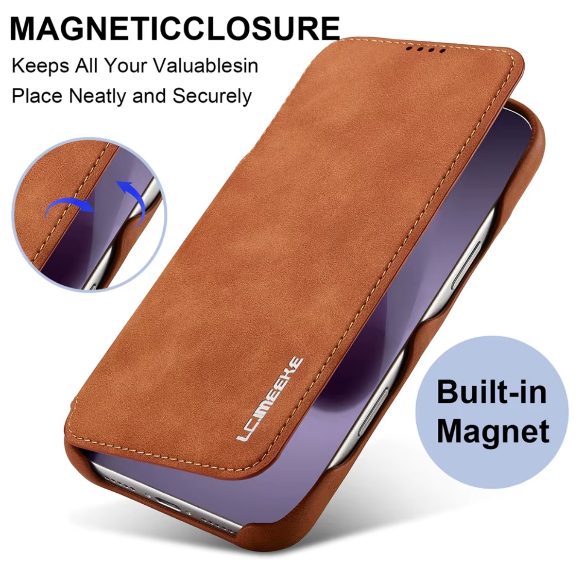 Leder-Geldbörse, magnetische F – Leather Wallet Card Holder Phone Cover Bewertung und Preis